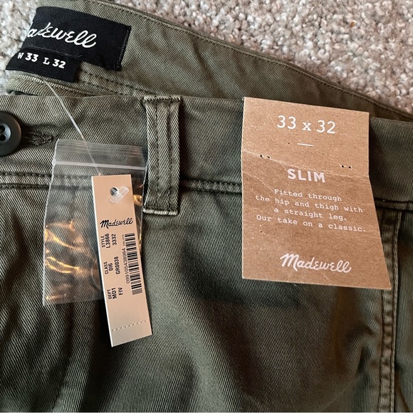 Madewell Olive Green Chinos - Picture 2 of 5